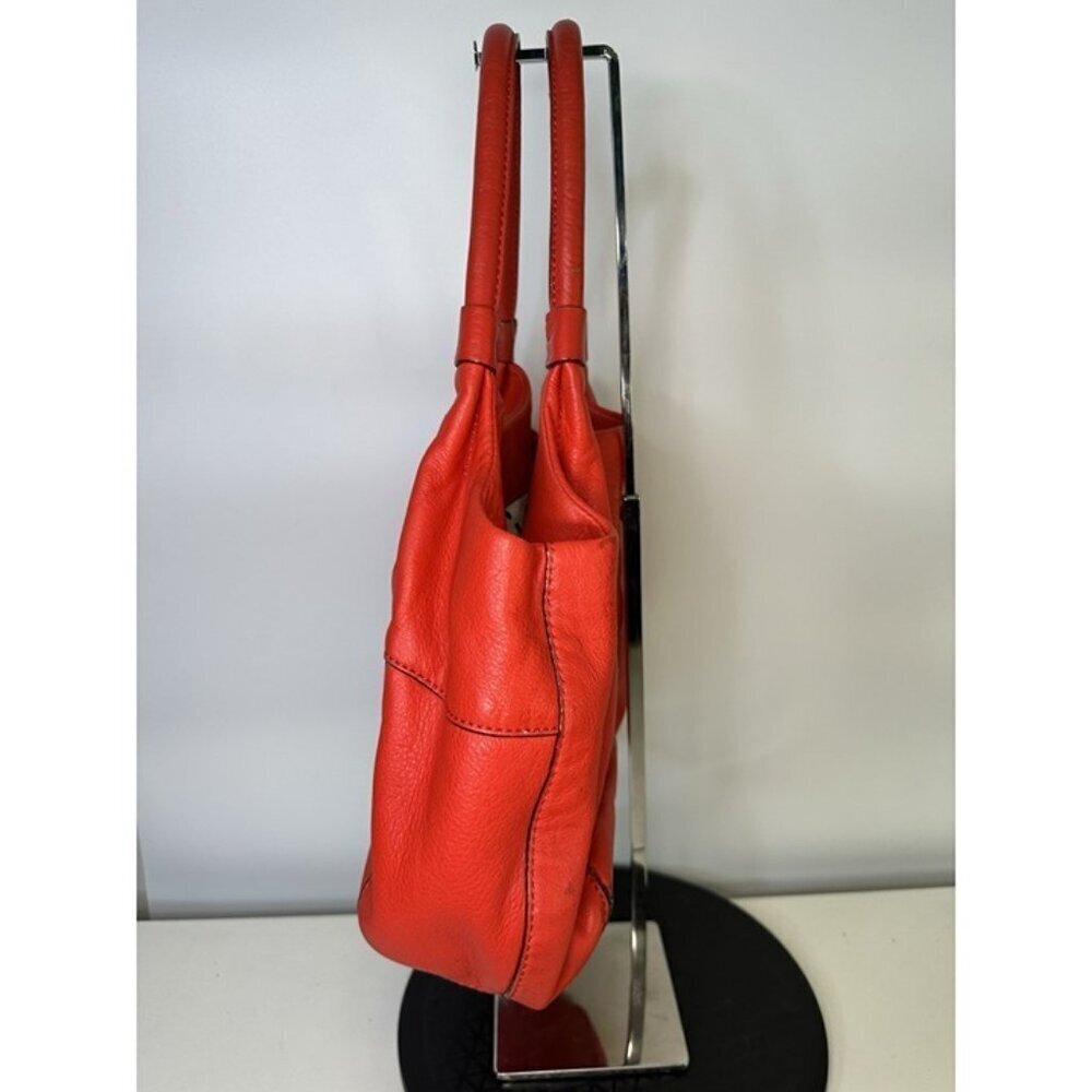 Kate Spade Satchel Double Handles Front Zip Beautiful Red - Damaged Interior - Picture 3 of 10